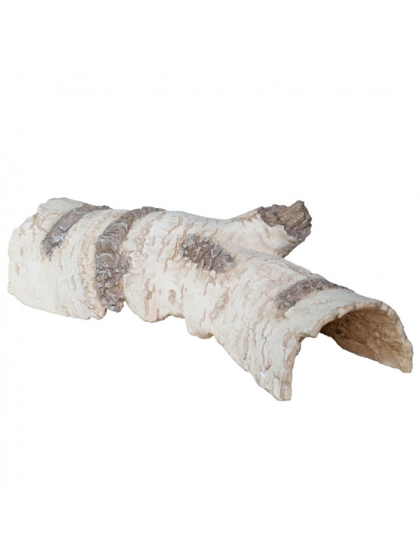 Декорація укриття Hobby Birch Tunnel 2 25,5 × 9 × 7,5 см для тераріуму та акваріума (36516)