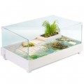 Тераріум-акваріум для черепахи Kruger Meier Turtle Shell Garden 39x27x17 см з островом і гідропонним контейнером