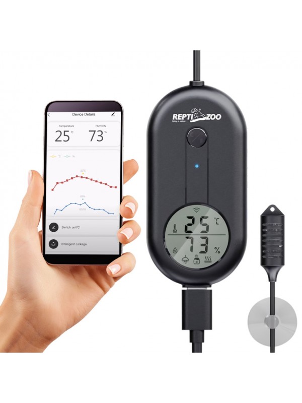 Термогігрометр електронний з Wi-Fi Repti-Zoo Smart Wi-Fi thermo-hygrometer (ZSH105)