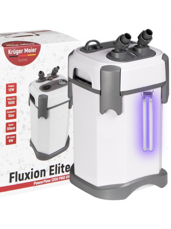 Внешний фильтр Kruger Meier Fluxion Elite 1200 UVC PRO для аквариумов 100-250 литров