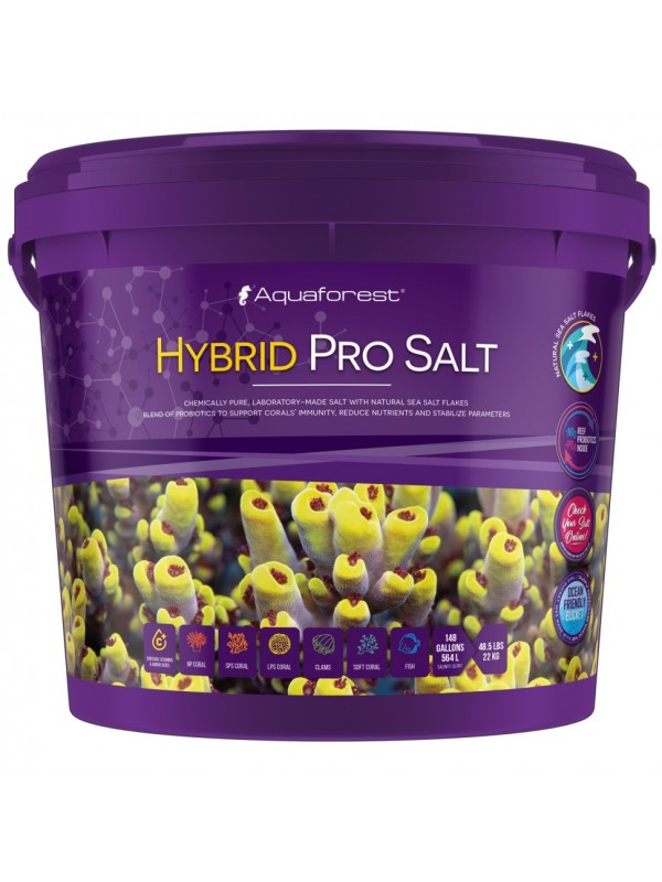 Соль для рифовых аквариумов Aquaforest Hybrid Pro Salt 22кг (733502)
