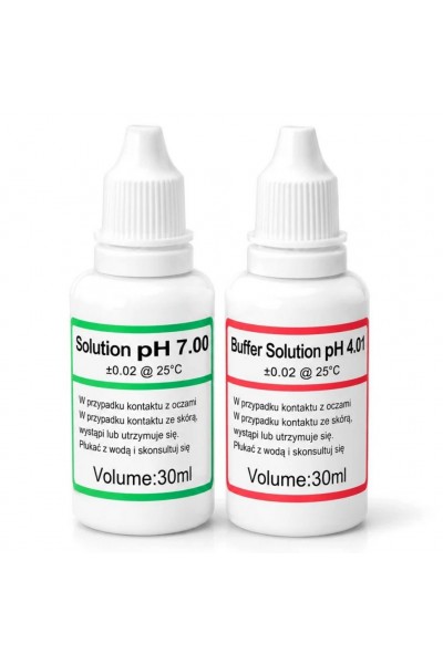 Калібрувальний розчин для датчиків pH Aquario Buffer Solution Set pH 7.00 та pH 4.01 30мл.