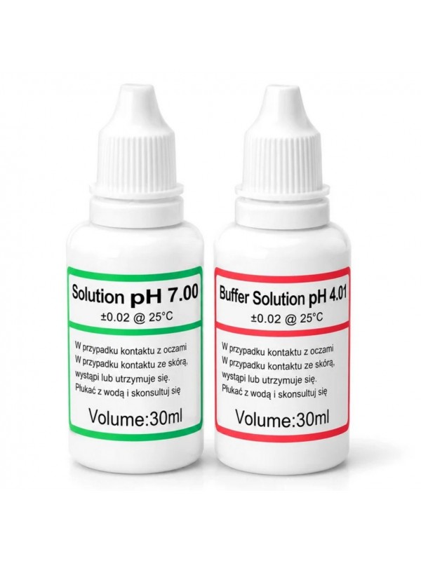 Калібрувальний розчин для датчиків pH Aquario Buffer Solution Set pH 7.00 та pH 4.01 30мл.