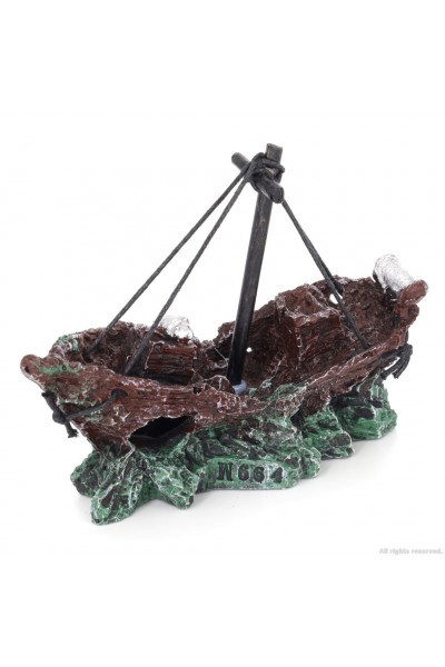 Декорація затонулий корабель Aqua Nova 12x5,5x10см (AN664)