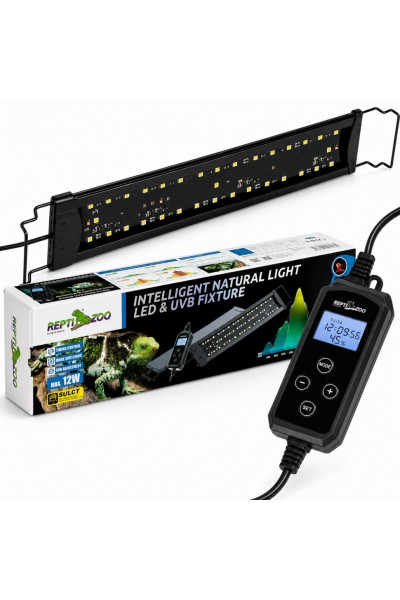 Світильник LED UVB Repti-Zoo Natural Light LED UVB 12W 43-54 см для тераріуму з контролером