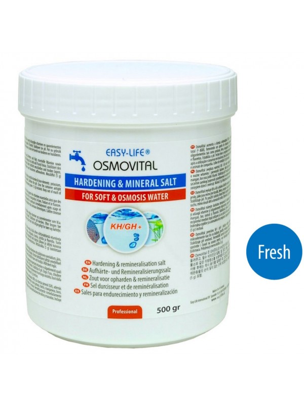 Минеральная соль для реминерализации осмотической воды Easy-Life OsmoVital 500 г (OSM0500) для повышения показателей KH и GH