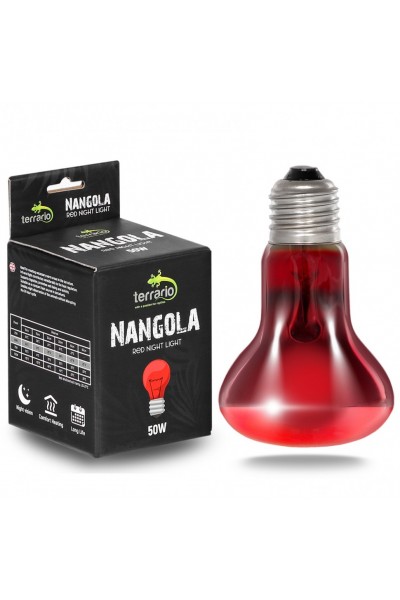 Инфракрасная нагревательная лампа Terrario Nangola Red Night Light 50W (TR-NANGOLA-50W)