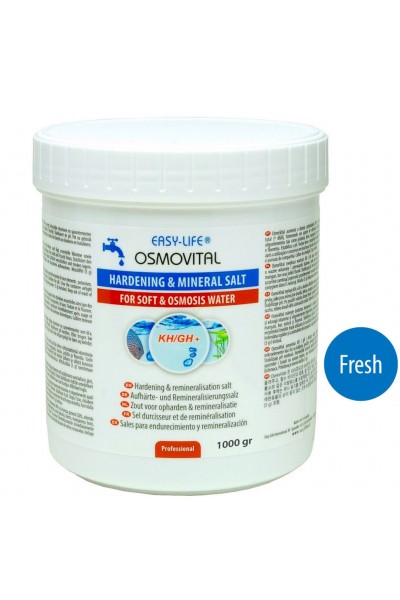 Минеральная соль для реминерализации осмотической воды Easy-Life OsmoVital 1000 г (OSM1000) для повышения показателей KH и GH