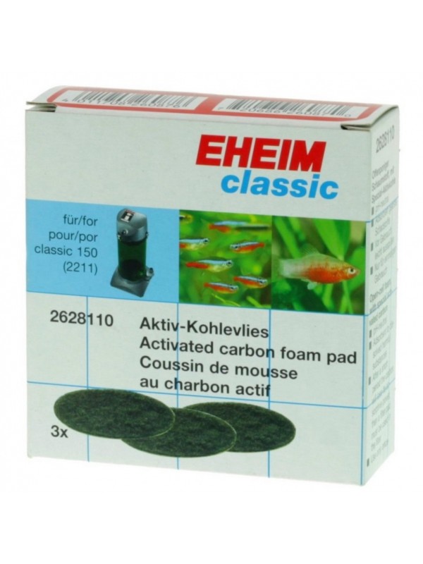 Фильтрующие прокладки с активированным углем для Eheim Classic 150 (2628110)