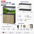 Акваріумний комплект Eheim vivaline LED 180 1x13.4W (LED) anthracite/wood з тумбою (0613045)