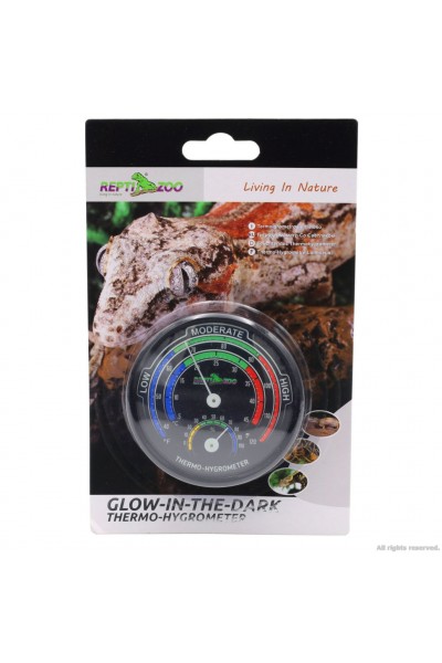 Гигрометр - аналоговый термометр Repti-Zoo Glowing Thermo / Hygrometer (RHT04)