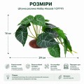 Искусственное растение Hobby Alocasia 1 24 × 14 см (37717) для террариума, акватерариума и палюдариума Искусственное растение Hobby Alocasia 1 24 × 14 см (37717) для террариума, акватерариума и палюдариума