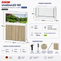 Аквариумный комплект Eheim vivaline LED 180 1x13.4W (LED) arctic/wood с тумбой (0613044)