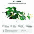 Штучна рослина Hobby Alocasia 2 40 × 20 см (37718) для тераріуму, акватераріуму та палюдаріуму