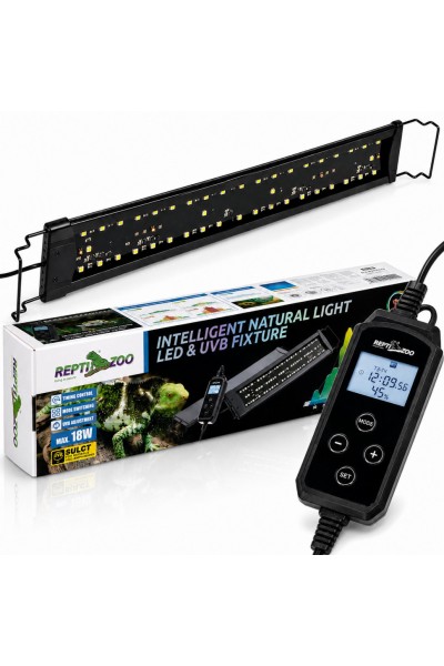 Світильник LED UVB Repti-Zoo Natural Light LED UVB 18W 56-64 см для тераріуму з контролером