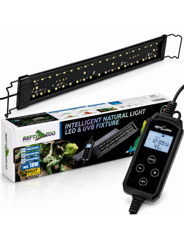 Світильник LED UVB Repti-Zoo Natural Light LED UVB 18W 56-64 см для тераріуму з контролером