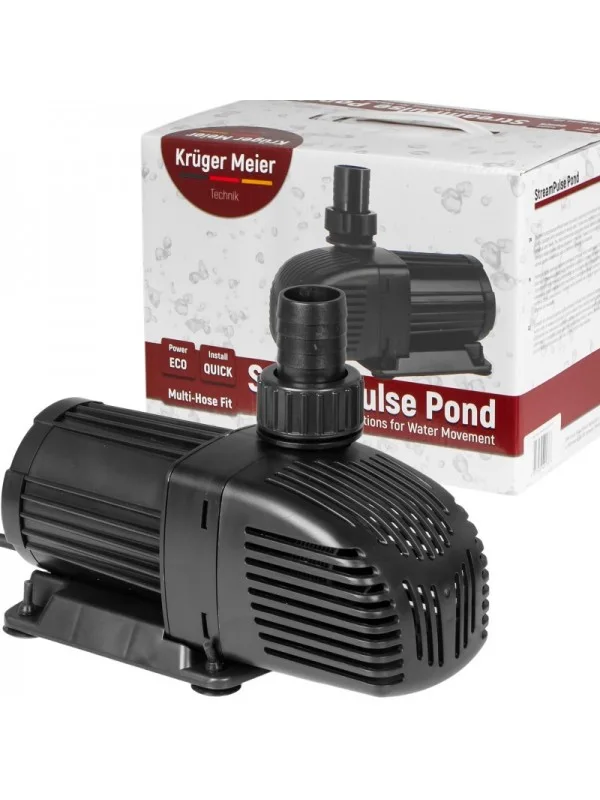 Энергоэффективный насос для пруда Kruger Meier StreamPulse Pond 10000 л/ч с защитой