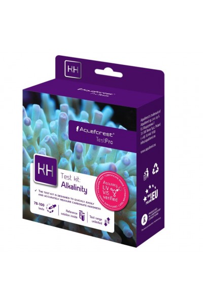 Тест на карбонатную жесткость (KH) Aquaforest Alkalinity Test Kit, для морских аквариумов, 78-100 измерений
