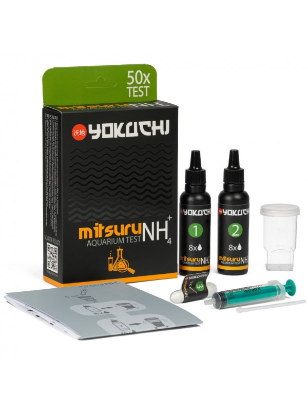 Тест на аммоний в аквариуме Yokuchi Mitsuru Aquarium Test NH4, 50 тестов