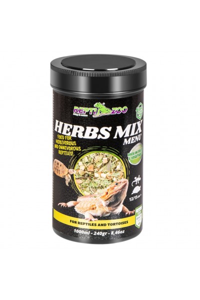Рослинна суміш для рептилій і черепах Repti-Zoo Herbs Mix Menu 1000мл.