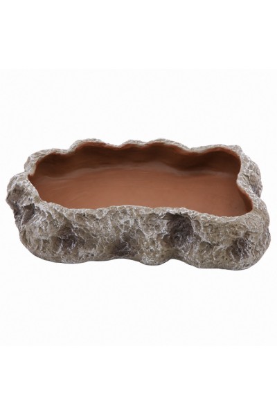 Миска для террариума Hobby Cera Dish Granite 4 22x17x4см (37803) поилка и кормушка под натуральный камень