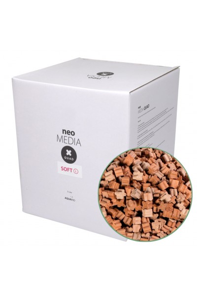 Наповнювач для біофільтрації зі зниженням pH Aquario Neo Media Soft L Premium Quad 5 л