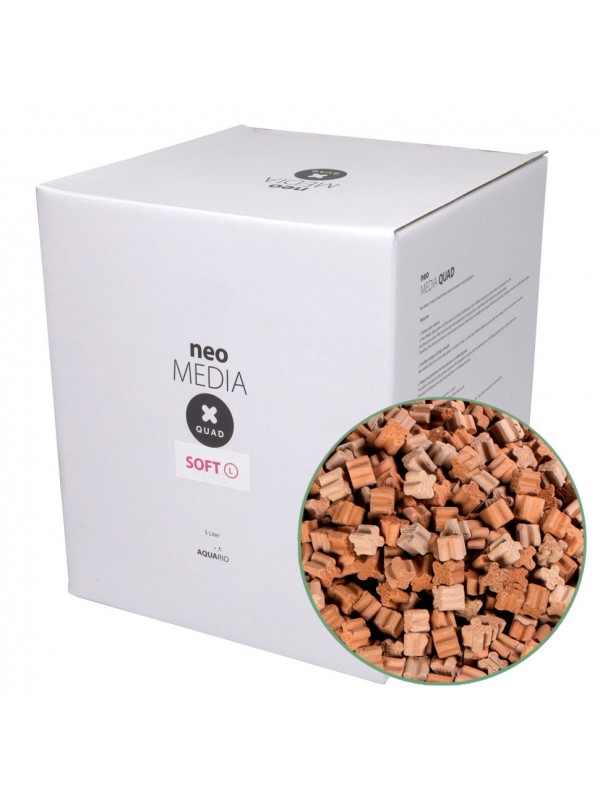 Наповнювач для біофільтрації зі зниженням pH Aquario Neo Media Soft L Premium Quad 5 л