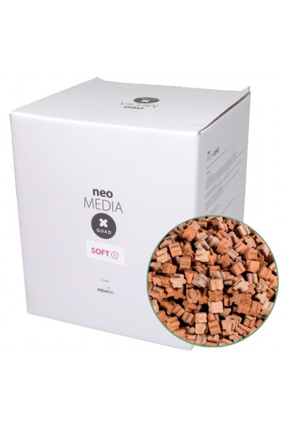 Наповнювач для біофільтрації зі зниженням pH Aquario Neo Media Soft S Premium Quad 5 л