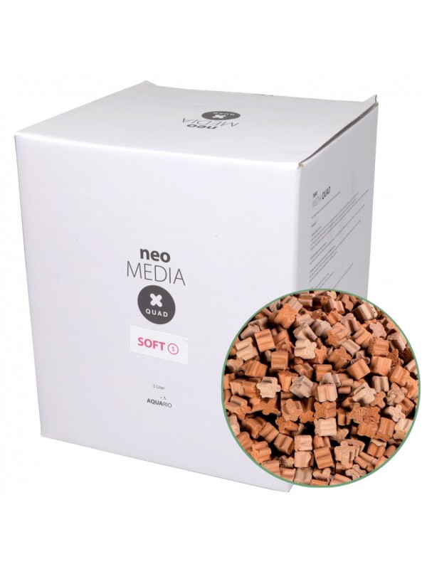 Наповнювач для біофільтрації зі зниженням pH Aquario Neo Media Soft S Premium Quad 5 л