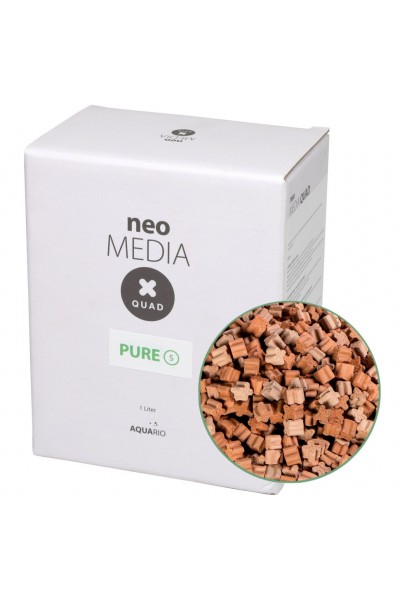 Наповнювач для біофільтрації з нейтральним pH Aquario Neo Media Pure S Premium Quad 1 л