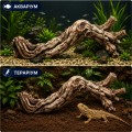 Декорация Hobby Cera Root 3 52×18×20 см - керамическая коряга для аквариума и террариума (37822) Декорация Hobby Cera Root 3 52×18×20 см - керамическая коряга для аквариума и террариума (37822)