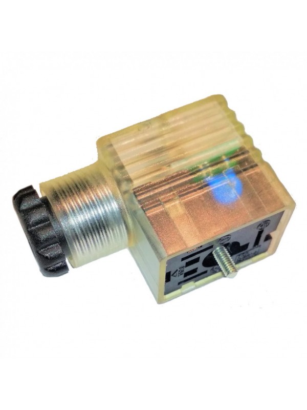 Электро разъем для электроклапана с индикацией Camozzi 10-50V DC (122-601)