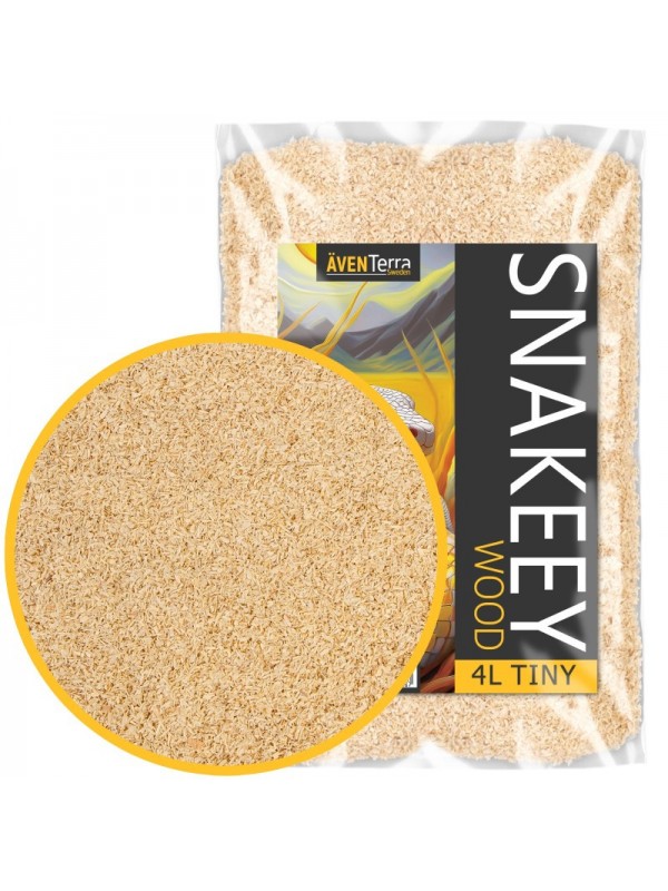 Натуральна деревна підстилка Aventerra Sweden SNAKEEY Wood Tiny 4 л для гризунів і змій