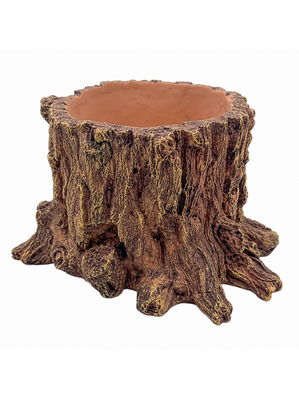 Декорация Hobby Wildwood Stump 15×14,5×9 см - декоративный пень, поилка, горшок для террариума (40849)