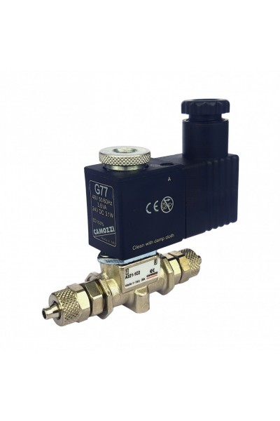 Электроклапан для систем СО2 Camozzi 4/6мм A321 24v DC