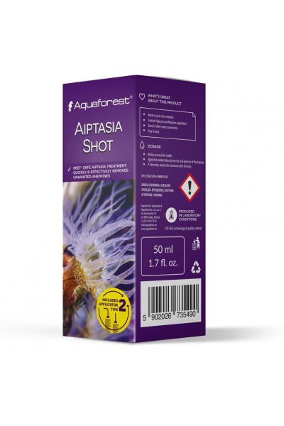 Средство против актиний Aiptasia Aquaforest Aiptasia Shot 50 мл для морских аквариумов