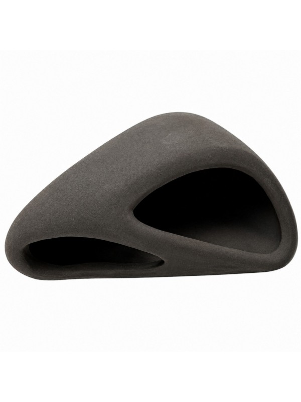 Декорация Hobby Wave Cave 1 dark 12×12×5,5 см - керамическое укрытие для рыб и креветок в аквариуме (41654)
