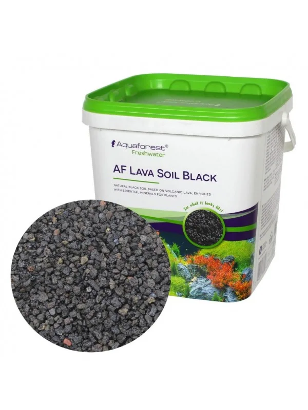 Субстрат для рослин лава чорна Aquaforest AF Lava Soil Black 5л. (738606)