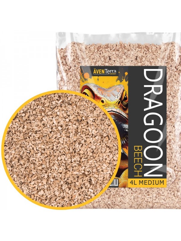 Натуральна деревна підстилка Aventerra DRAGOON Beech Medium 4л для рептилій, павуків і гризунів