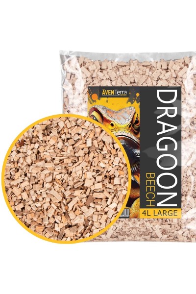 Натуральна деревна підстилка Aventerra DRAGOON Beech Large 4л для рептилій, павуків і гризунів