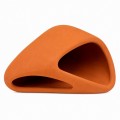 Декорация Hobby Wave Cave 2 red 17x16x8,5 см - керамическое укрытие для рыб и креветок в аквариуме (41659)