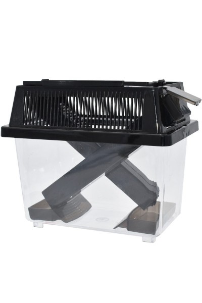 Контейнер для сверчков Repti-Zoo Crickets Keeper, с трубками для кормления, вентиляцией и мисками, 19×11×15 см