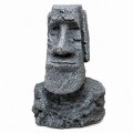 Декорация Hobby Moai Ora 12,5×11,5×17,5 см (41716) - статуя Моаи с укрытием для аквариума и террариума.