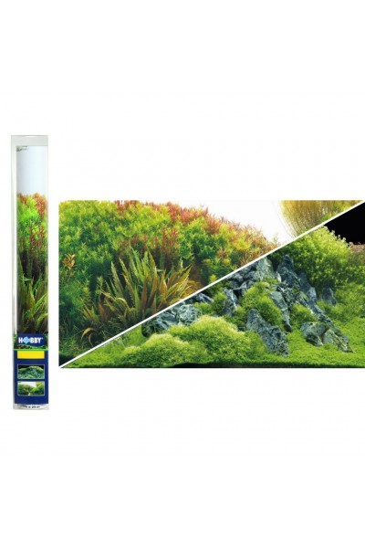 Задний фон Hobby Planted River/Green Rocks 100x50см (31044)