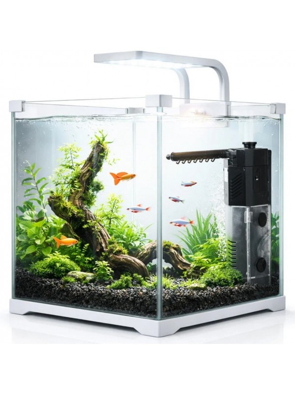 Акваріум, комплект Kruger Meier Shrimp!One Pro 30 білий 15 л. 24x25x26.5 см