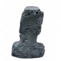 Декорация Hobby Moai Ora 2 15×12×22см - статуя Моаи с укрытием для аквариума и террариума (41718)