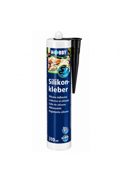 Силікон чорний для акваріумів та тераріумів Hobby Silicon Adhesive black 310 мл (11945)