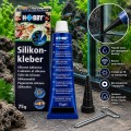 Силікон чорний для акваріумів та тераріумів Hobby Silicon Adhesive black 75 г (11960)
