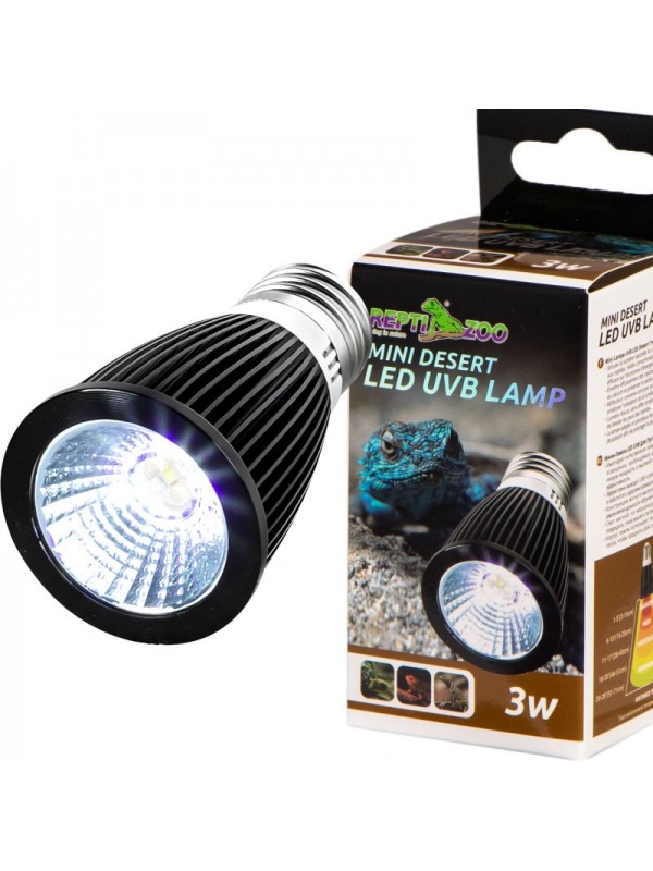 Лампа Repti-Zoo LED UVB 10.0 Desert 3W для пустынного террариума