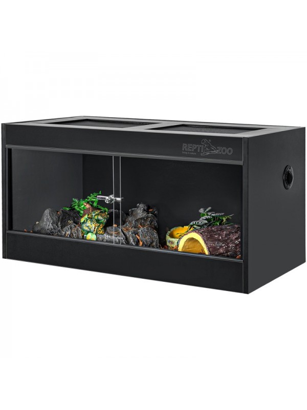 Террариум из ПВХ Repti-Zoo Terrarium PVC 90x45x45 см (CN904545PN) стеклянной дверцей для рептилий и амфибий